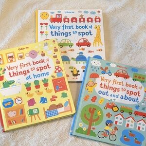 Usborne Very First Things To Spot- Things,Out And About And At Home